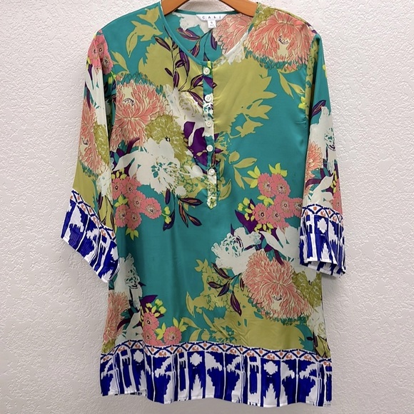 CAbi Poetry Silk Tunic S - Picture 1 of 7